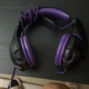 purple headset